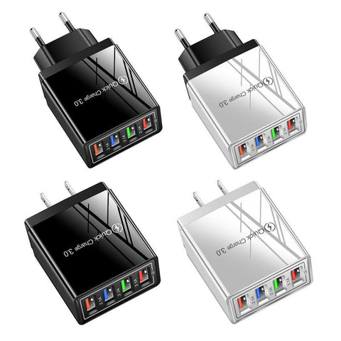 USB Wall Charger Multiport 3.0 Fast Charging Block For All USB Charging Devices-PA00372-Veeddydropshipping