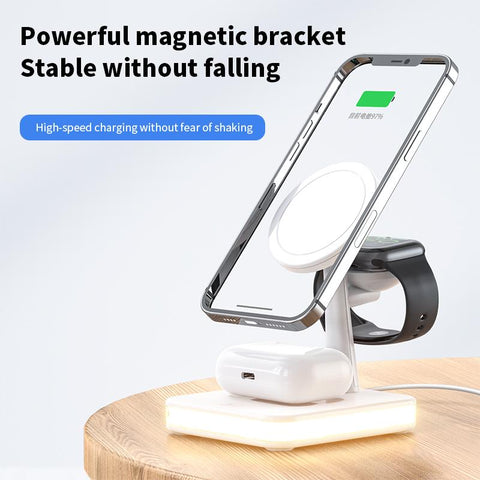 30W 3 in 1 Magnetic Wireless Charger Stand For Macsafe-PA01072-Veeddydropshipping