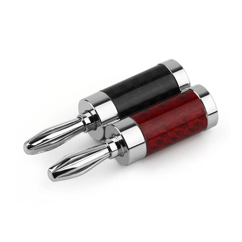 8.0mm Banana Plug Connectors Male Audio Adapter For Speaker Screw Rhodium -CE00218-Veeddydropshipping