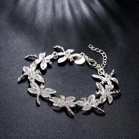 Fashion Luxury 925 Sterling Silver Crystal Popular Jewelry set  -JW00380-Veeddydropshipping