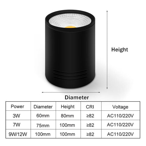 LED Down light Dimmable Surface Mounted-TI00374-Veeddydropshipping