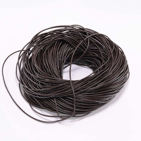Genuine Cow Leather Round Thong Cord DIY Bracelet Findings Rope -JW01612-Veeddydropshipping