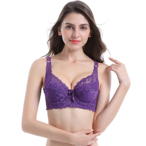 Women Sexy Lace Embroidery Bra Underwired-WF00788-Veeddydropshipping
