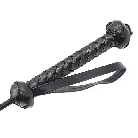 Leather Cosplay Bondage Whip, Crop Spanking Horse Riding Flogger Flapper -BH01331-Veeddydropshipping