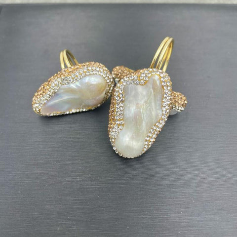 Natural Baroque freshwater pearl ring is the best jewelry gift -JW00402-Veeddydropshipping