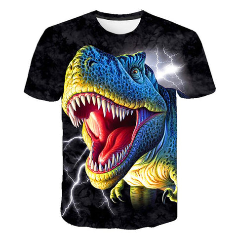Kids Boys Girls Jurassic Park 3 Clothes Summer Dinosaur T Shirt Short-TB01172-Veeddydropshipping