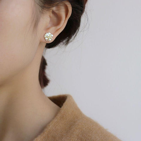 Simulation Pearl Magnetology Lymphvity Non Piercing Acupressure Earring-JW00138-Veeddydropshipping