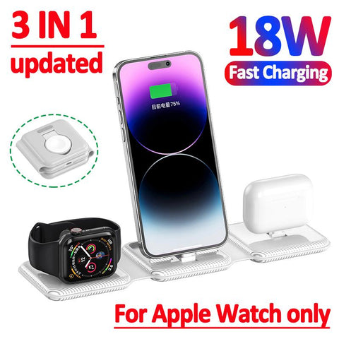 18W 3 in 1 Magnetic Wireless Charger Stand Pad for iPhone-PA01065-Veeddydropshipping