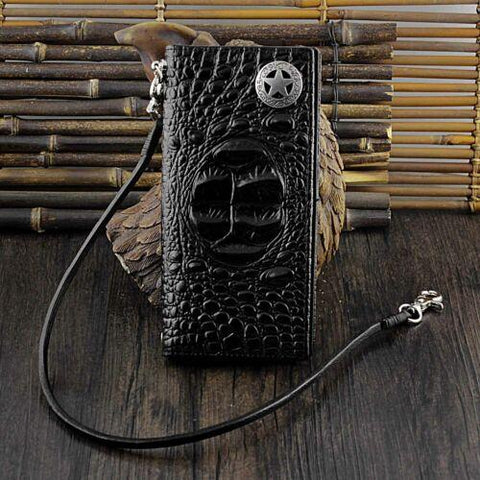 Biker Leather Wallet Purse With-MF00723-Veeddydropshipping