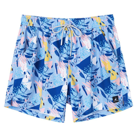 Mens Swimming Trunks with Compression Liner Stretch Mens Swimwear -OS00020-Veeddydropshipping