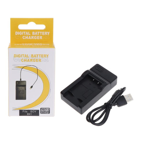 NP-BX1 USB Battery Charger For  DSC RX1 RX100 M3 WX350 WX300 HX400 Camera-PA00875-Veeddydropshipping