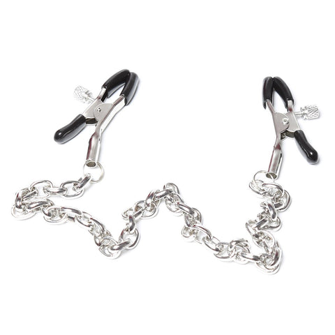 Metal Nipple Clamp with Metal Chain for Women Fetish to Breast Labia Clip -BH01329-Veeddydropshipping