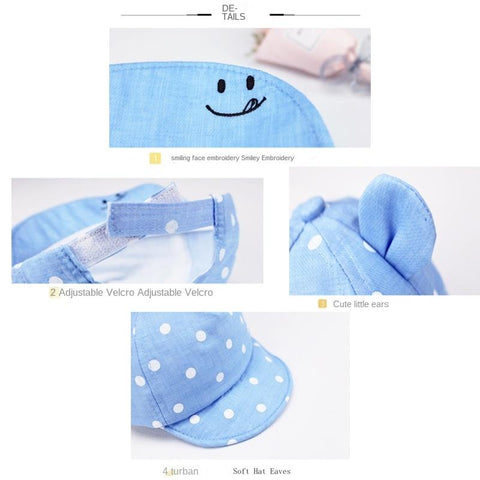Baby Hats Newborn Summer Baby Cap for New Born Baseball Cap With-TB00460-Veeddydropshipping