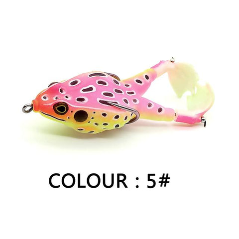 Frog Type Topwater Lure Silicone Thunder Fishing Lure 8/9/10 CM Double Propeller Soft -OS00384-Veeddydropshipping