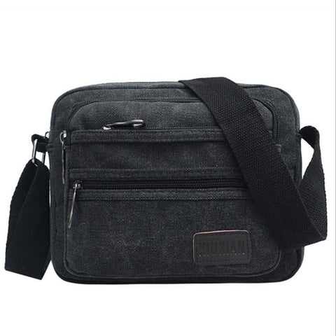 Shoulder Bag Canvas Outdoor Simple Wild Diagonal Unisex Single-BS00410-Veeddydropshipping