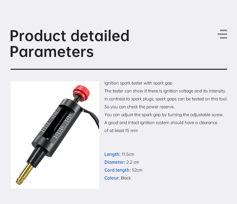 Spark Plug Tester Adjustable Ignition System Coil Tester Coil-on Plug-AM00130-Veeddydropshipping