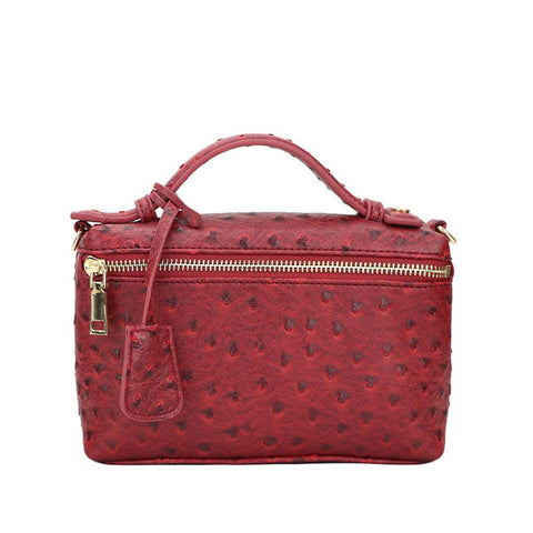 Ostrich Pattern Leather Bags Women Clutch bag Party Evning Trendy-BS00242-Veeddydropshipping