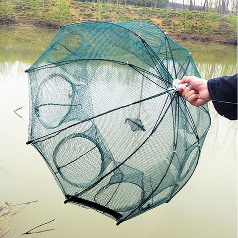 4-20Holes Automatic Fishing Net Nylon Foldable Catch Fish Trap Nets For Fish Shrimp Minnows -OS00402-Veeddydropshipping