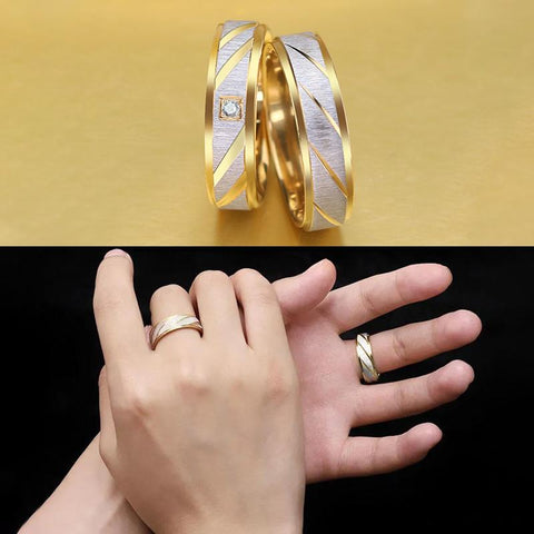 Jewelry Zirconia finger Ring For Couples Engagement Wedding -JW00412-Veeddydropshipping