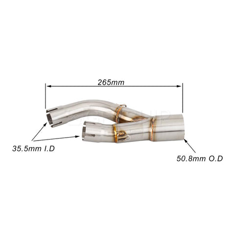 Motorcycle Exhaust Muffler Mid Link Pipe For Yamaha VMAX-AM01053-Veeddydropshipping