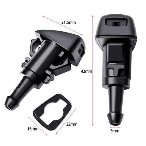 2Pcs Windshield Washer Wiper Nozzles Spray Jet 5303833AA for Chrysler-AM00200-Veeddydropshipping