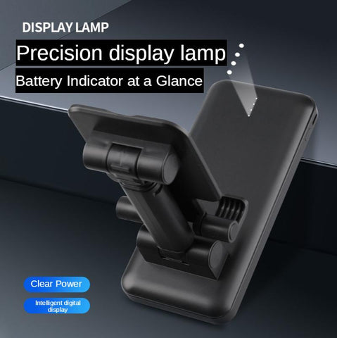 Z89 4in1 Power Bank with Cables Desktop Phone Holder Supports Fast Charging Apple Android TYPE-C 10000mAh Lazy Live Phone Stand-PA00510-Veeddydropshipping