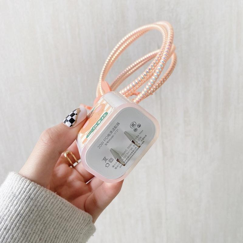 Cartoon Fruit Letter Charging Cover Charging Data Line Protector-Veeddydropshipping