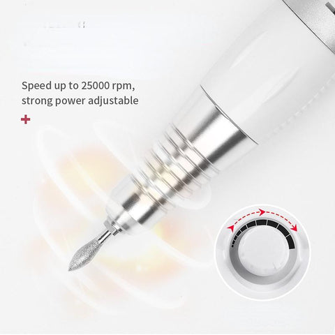 Electric Nail Drill for Manicure Nail Files Drill Bits Gel Polish Remover Tools-BH01070-Veeddydropshipping