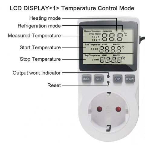 Smart Temperature Controller Module 16A 230V Large Screen LCD Display Digital-TI01013-Veeddydropshipping