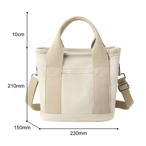 Small Canvas Crossbody Bags for Female Mini Top-handle Bucket-TB00225-Veeddydropshipping