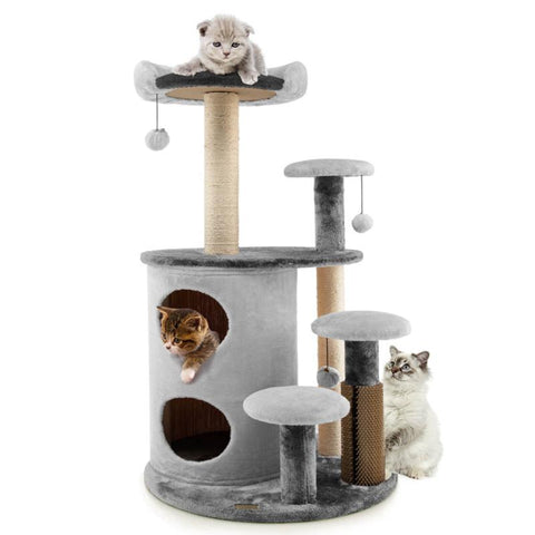 Cat Toy Cat Tree Tower Multi-Level Activity Tree-HA01416-Veeddydropshipping