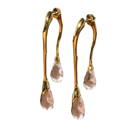 Jewelry 925 Silver Needle Resin Teardrop Earrings For Women Gift-JW01421-Veeddydropshipping