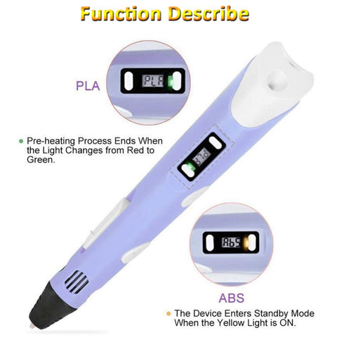 3D Drawing Printing Pencil with LCD Screen-CO01281-Veeddydropshipping