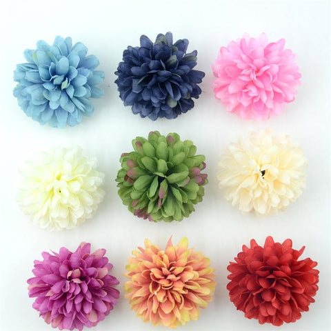 Silk Artificial Flower Head Hydrangea Wedding Decoration-HA00744-Veeddydropshipping