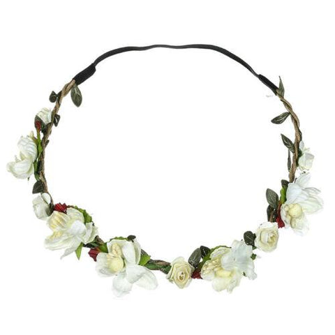 Flower Headband Head Garland Hair Band-WF01116-Veeddydropshipping