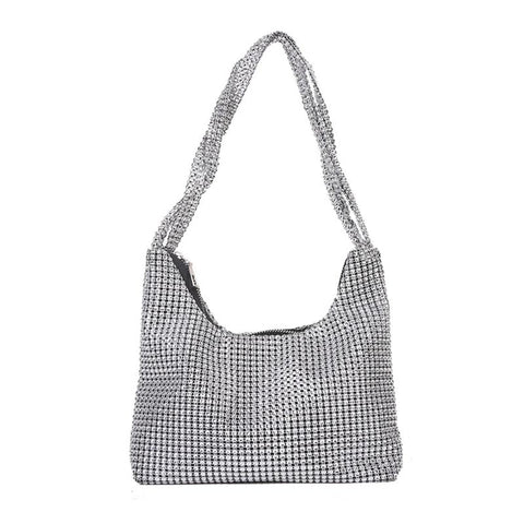 Rhinestone Underarm Bag Evening Bag Wedding Shoulder Bag-BS00234-Veeddydropshipping