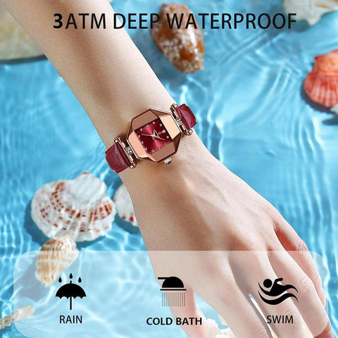 Luxury Quartz Watch Elegant  Crystal Dial Waterproof-JW00986-Veeddydropshipping