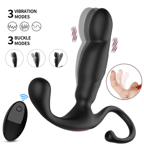 Flexural Vibration Anal Vibrator Prostate Massage Butt Plug Prostate Stimulator -BH01217-Veeddydropshipping