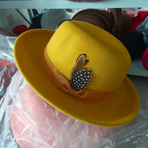 wide brim jazz top hat autumn winter classic-MF00995-Veeddydropshipping