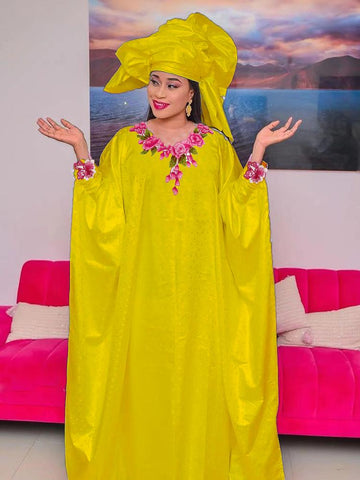 Long Dresses For African Elegant Women-WF01710-Veeddydropshipping