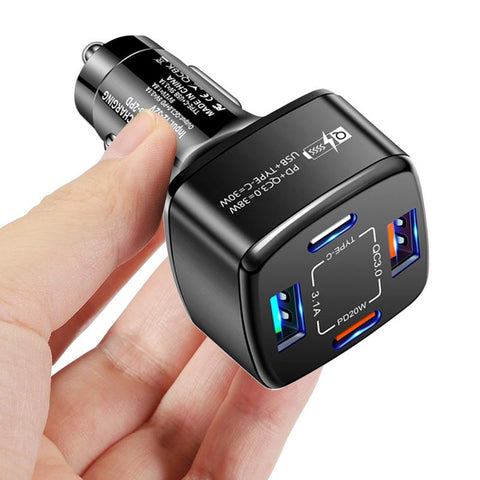 Dual USB C Car Charger Fast Charging USB Type C-PA01163-Veeddydropshipping