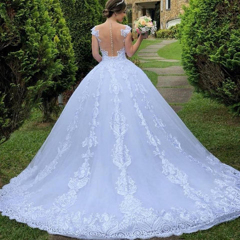 Ball Gown Long Wedding Dress-WF01569-Veeddydropshipping