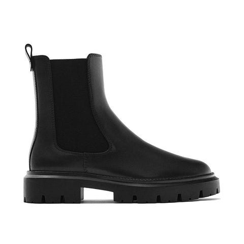 Platform Women Genuine Leather Leather Round Toe-BS00949-Veeddydropshipping