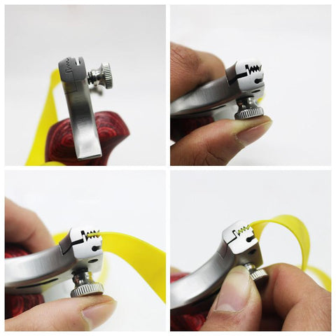 Quality Stainless Steel Catapult with Flat Rubber Band Outdoor Shooting-OS01443-Veeddydropshipping