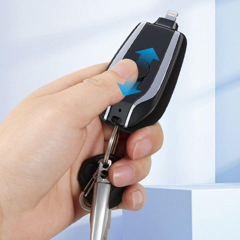 Hot Sale 1500mAh Portable Mini Type-C Power Bank Keychain Emergency Charger-PA00472-Veeddydropshipping