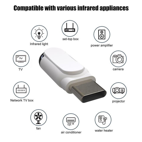 Type C Micro USB Interface Smart App Control Mobile Phone Remote Control Wireless Infrared-PA00780-Veeddydropshipping