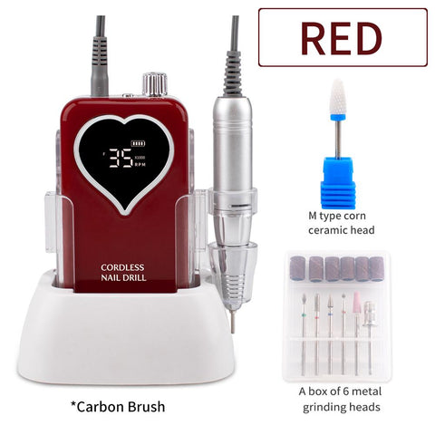 Rechargeable Desktop Base Manicure Electric Machine Nail File -BH01020-Veeddydropshipping