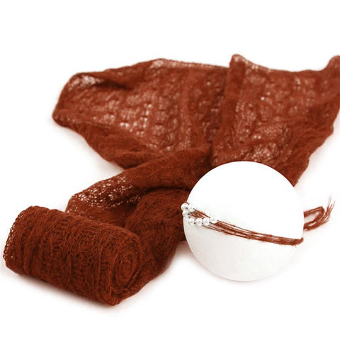 2PCS/Set Photo Shoot Props Knitted Mohair Receiving Wrap with Little Infant-TB00773-Veeddydropshipping