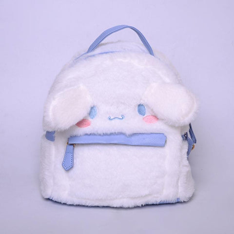 Lolita Melody Cinnamoroll Plush Backpack Japanese Cartoon-TB00089-Veeddydropshipping
