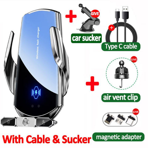 120W Car Wireless Charger Magnetic Air Vent Phone Holder Car Fast Charging Induction-PA00017-Veeddydropshipping